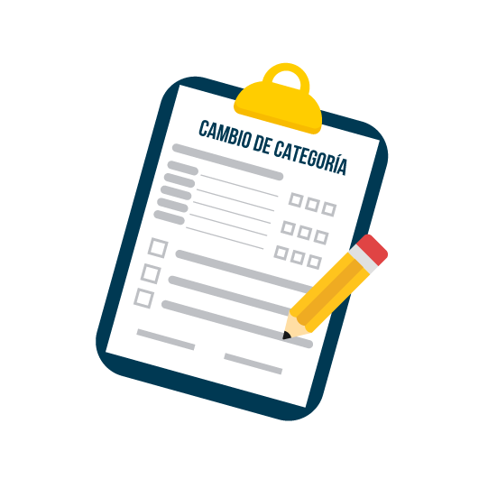 Solicitud de cambio de categoría
