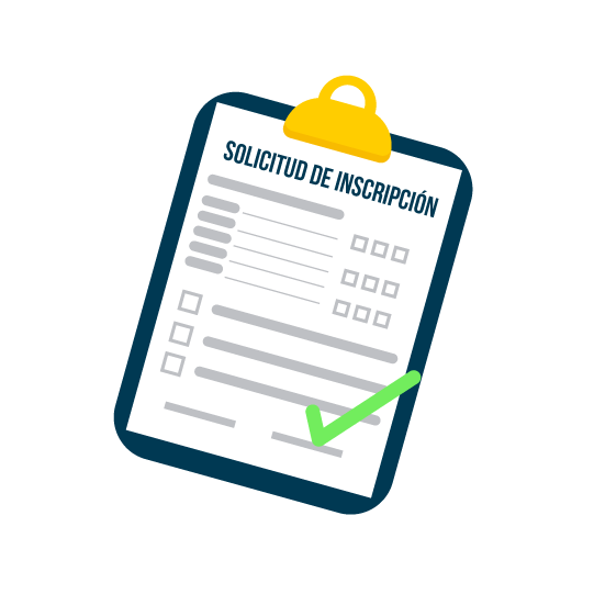solicitud de inscripción en línea
